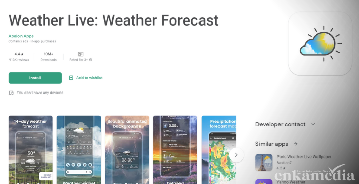 15 Aplikasi Ramalan Cuaca Terbaik di Android dan iOS
